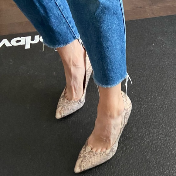 Sam Edelman Hazel Snake Print Pointed-toe Pumps 8.5 - Picture 2 of 7